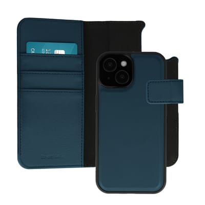 imoshion Hoesje - Geschikt voor Apple iPhone 15 - Uitneembare 2-in-1 Luxe Bookcase - Blauw
