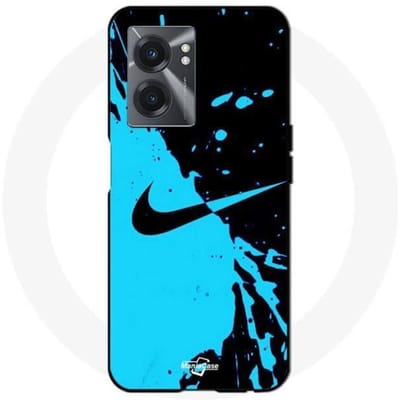Coque - Nike - Realme V23 - Souple - Noir et bleu - Protection et décoration noir
