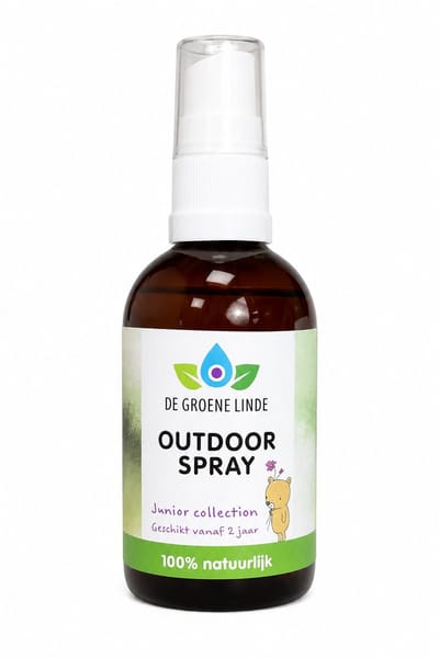 De groene linde - outdoor spray junior - etherische olie spray - muggen - 100ml - aromatherapie
