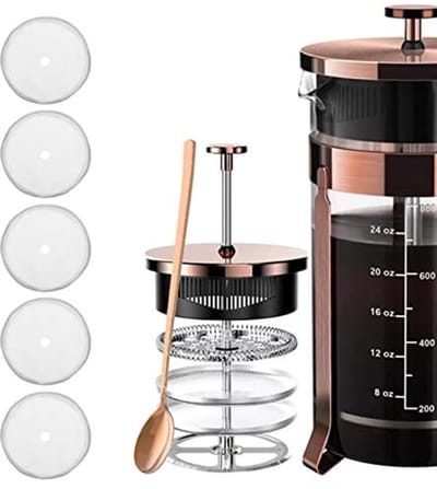 Vt products - Franse Pers Filtergaas - Herbruikbare Koffiefilter - 80
