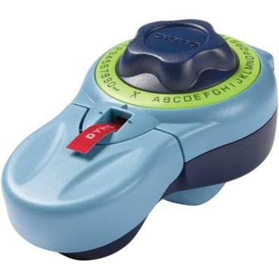 DYMO Junior lettertang | Wiel met grote knop en 42 tekens | geen batterijen nodig | Home Labelmaker voor reliëfdruk