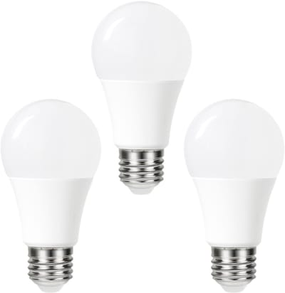 3 Pack - E27 Day/Night Auto Sensor LED Lamp, 2700K, 8,5W, 806 Lumen, non dimmable