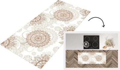 Keukenloper - Loper keuken - Mandala - Azië - Patronen - Zen - 120x50 cm - Keukenloper vinyl
