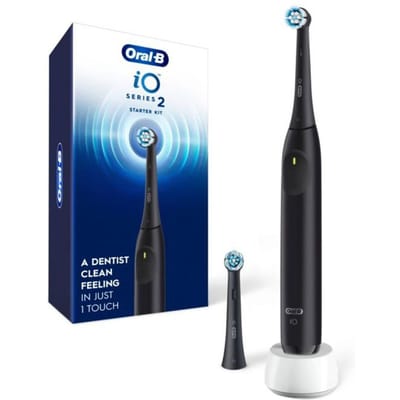 Elektrische tandenborstel - ORAL B - iO2 - Nachtblauw - Oplaadbaar - 3 poetsstanden blauw
