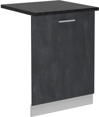 Vicco R-Line Vaatwasserfrontpaneel – 60 cm, WB Antraciet Zwart beton