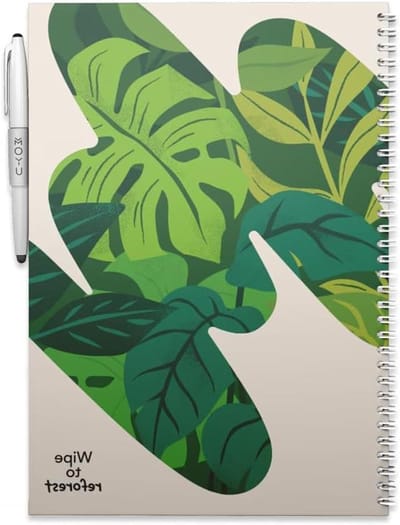 Uitwisbaar Notitieboek - Steenpapier Notitieboek - Duurzaam Notities Maken - Herbruikbaar tot 500 keer - A4 Formaat - Sandy Jungle