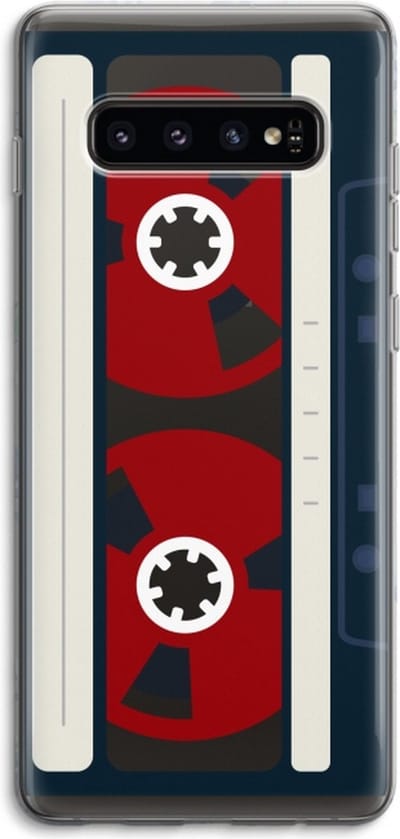 Case Company® - Hoesje geschikt voor Samsung Galaxy S10 4G hoesje - Here's your tape - Soft Cover Telefoonhoesje - Bescherming aan alle Kanten en Schermrand