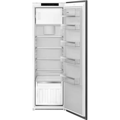 SMEG Inbouw koelkast Koelkast, Universeel, Enkeldeurs, Inbouw, Positie scharnier: Rechts, Deur omkeerbaar: Ja, Wit
