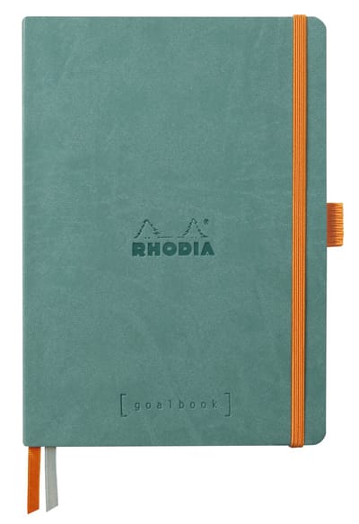 Rhodia Goalbook – A5 – 120 Bladen – Dotted – Ivoorkleurig Papier 90 g/m² – Elastieksluiting - Aqua