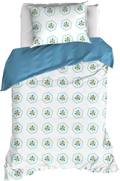De Witte Lietaer Dekbedovertrek Saga, Exotic Plume - 140 x 200/220 - Katoen Percal