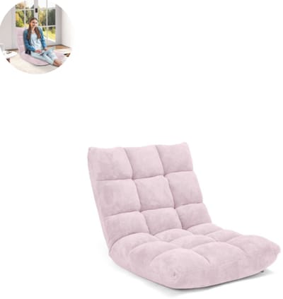 Slaapstoel - Uitklapbaar - Slaapbank - Logeerbed - Zetelbed - Slaapfauteuil - Vouwbed - 1 persoons - Zeer comfortabel - Roze