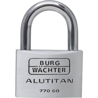 Burg Wächter 36121 Hangslot 70.00 mm Verschillend sluitend Aluminium Sleutelslot