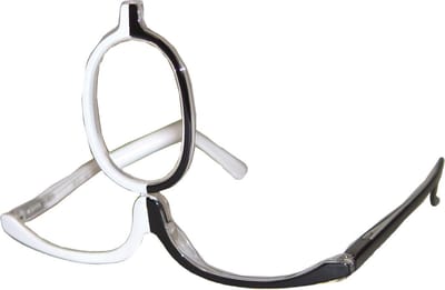 Make-up bril zwart/wit +2.5