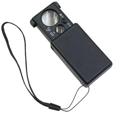 60X LED Pocket Vergrootglas - Juweliersloep met Verlichting - Compact Reparatie Gereedschap - Voor Sieraden, Horloges en Fijn Inspectiewerk
