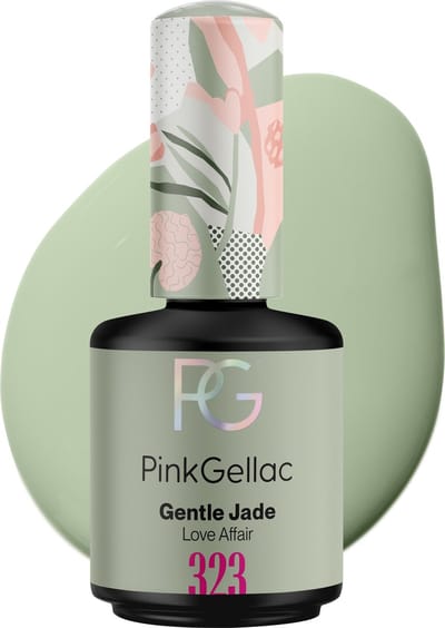 Pink Gellac Gellak - 323 Gentle Jade 15ml - Groene Gel Nagellak - Gellac - Gel Nagels Producten