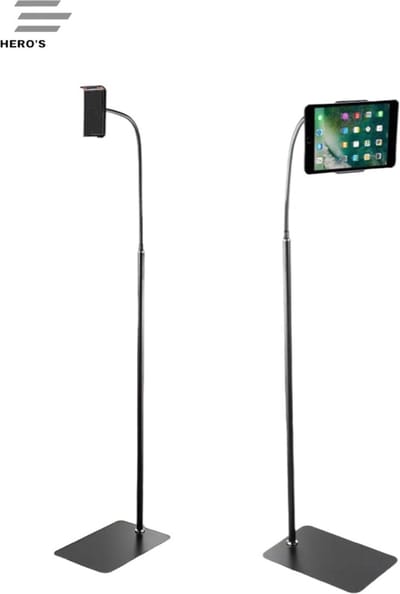 3 Herro's Universeel Tablet Houder - Smartphone Statief - Tablet Houder - Telefoonhouder - Ipad Houder - Tablet Standaard Statief - Statief met Klem voor Bed/Bank/Horeca/School - Vloerstandaard - Statief