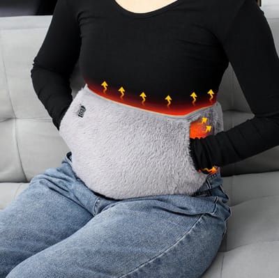 ThermiBelt - Elektrische Verwarmde Taille Warmer - Kruik - Voor Je Buik - Menstruatie - Pijn Verlichtend - Verwarming - Warme Buik - Hand verwarmer - 2-in1