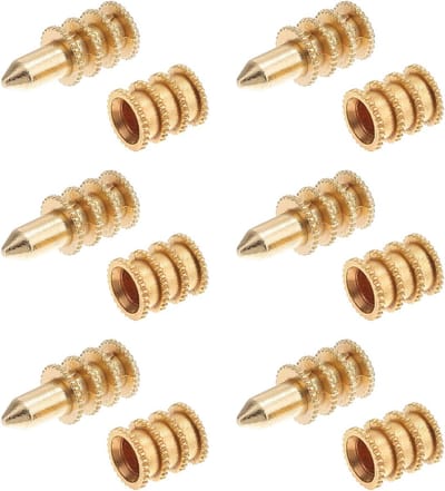Metalen Koperen Tafel Sets - 20 Stuks Tafel Gespen en Aansluitingen voor Eettafel - Bouten Huls en Connectoren voor Tafelblad - Positioneerpen Behuizing Eettafel