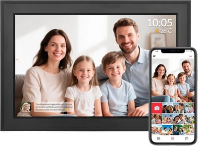 SNJY® Digitale Fotolijst - Digitaal Fotolijstje - Digitaal Fotokader - Touchscreen - 10,1 Inch/25,6 cm - 32GB - Zwart