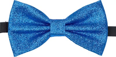 Sorprese Vlinderdas - Blauw Glitter - voorgestrikt - vlinderstrik - strik - strikje
