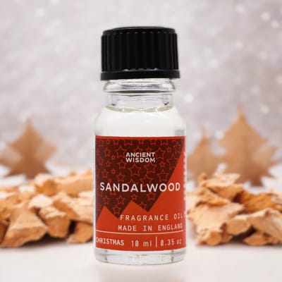 Geurolie voor Aroma Diffuser - Kerst Sandelhout - 10ml - Aroma Olie - Huisparfum - Geurverspreider - Geuroliën