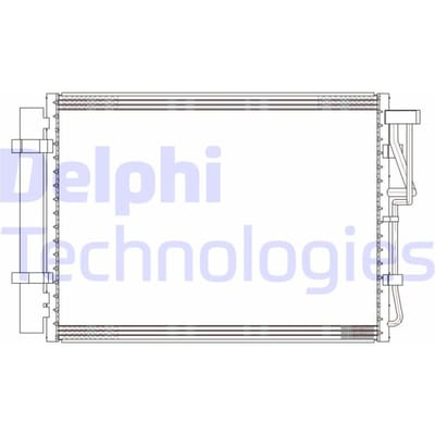 Condensator, airconditioning DELPHI CF20303