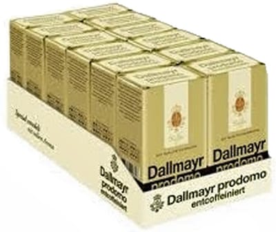 Dallmayr - Prodomo Cafeïnevrij Gemalen koffie - 12x 500g