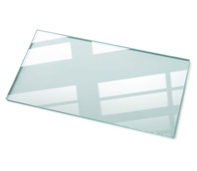 Tulup Tafelblad Glas - Glazen Tafelblad - 100 cm x 50 cm - Transparant Veiligheidsglas - Rechthoekig Tafelblad Glas - Glazen Tafelblad voor Tuin of Terrastafels - Gehard Glas