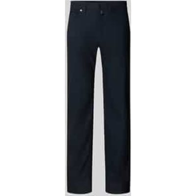 slim fit stoffen broek met viscosegehalte model 'Lyon'