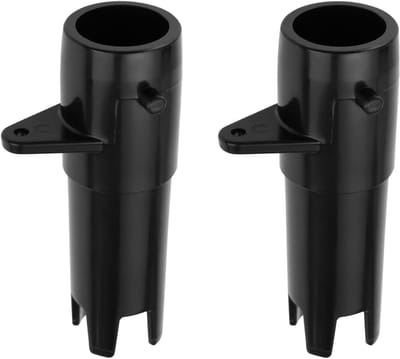 Tub Inflatie Deflatie Adapter - Ventiel Vervanging Klep - Opblaasbare Producten - Snelle Installatie - 2 Stuks - Zwart