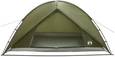 vidaXL - Campingtent - met - waterdichte - regenfly - 4-persoons - Olijfgroen