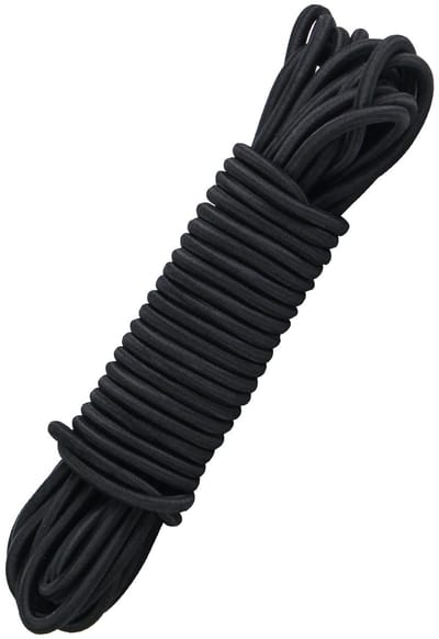 Dailygoods- Rubberen Touw 6 mm - 12 m - Weerbestendig - Bungee Koord - Elastisch Koord - Duurzaam - Perfect voor Kamperen - Bungeekoord