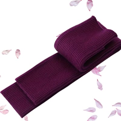 Livano Armwarmers - Polswarmers - Armwarmers Dames - Duimopening - Wol - Armstukken - Winter - Paars - Elastisch