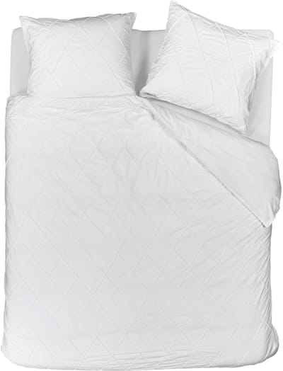 Riviera Maison Elegance dekbedovertrek - Tweepersoons - 200x200/220 - Wit