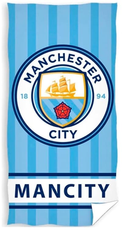 Manchester City Strandlaken Blauw – 75 x 150 cm – 100% Katoen
