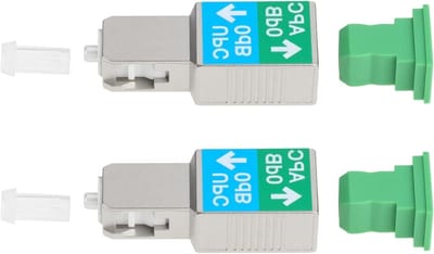 Glasvezel Adapter - Connector Set - Netwerk Uitbreiding - Lage Verlies - 2 Stuks - Zilver