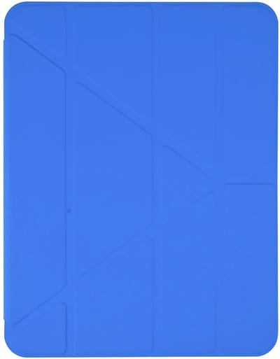 Pomologic BookFold Hoesje iPad Air 13 (M2-M4) – In 5 Hoeken Opvouwbaar – Voorklep met Wake/Sleep Functies – Krasbestendig Materiaal - Blauw