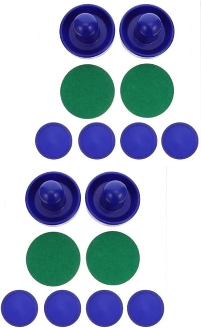 Air Hockey Paddles - Pucks Vervangingsset - Familie Spelplezier - Vilt Bodem - 12 x 9.7 x 9.7 cm - Rood
