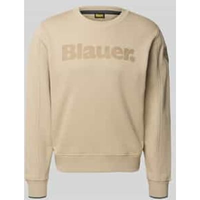 Sweatshirt met labelprint, model 'Crosby'
