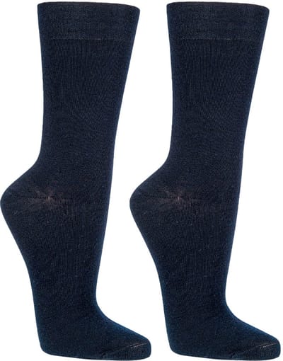 Wollen werksokken | comfortabele en stijlvolle kantoorsokken | Kleur: Zwart | Diverse maten | 6 paar