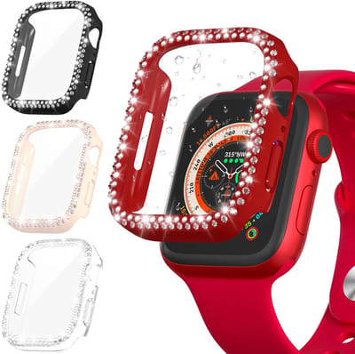 Allecto - Apple Watch Case - Screen Protector - HD Ultradun - 45mm 44mm 41mm 40mm - Bescherming voor Smartwatch - Geschikt voor Series 8/7/6/5/4