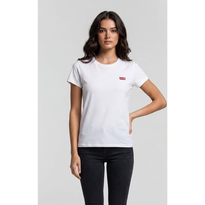 Levi's The Perfect Tee Maat: S | Tops Outlet | Dames | Wit