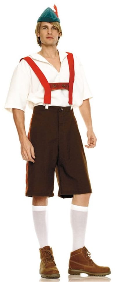 Lederhosen Kostuum Volwassenen Mannen - 4 Delig - Oktoberfest Maat M