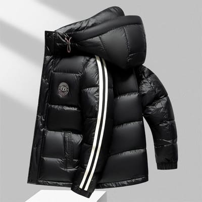 Heren donsjack Blijvend Dikke Koudebestendige Jas Warme Donsjas 3XL black