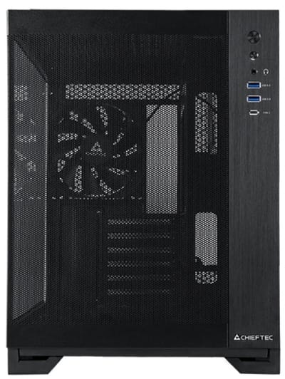 Chieftec VISIO AIR GM-30B-M-OP Serie - ATX Behuizing - Met Venster - Zwart - Zonder Voeding