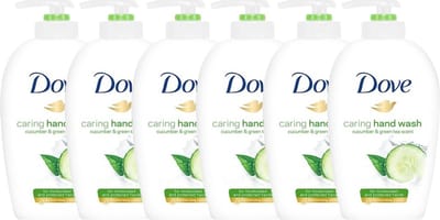 Dove - Handzeep - komkommer en groene thee - 6 x 250ml - voordeelverpakking