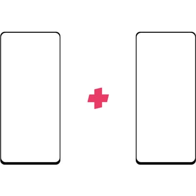DuoPack: Samsung Galaxy M51 screenprotector gehard glas Edge to Edge