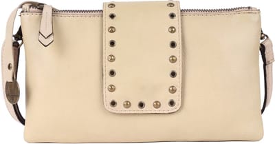 9,5 inch Boho Crossbody Slingtas van Echt Italiaans Leer met Studs – Stijlvol, Duurzaam & Perfect voor Dagelijks Gebruik voor Dames