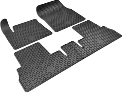 Walser DirtGuard rubberen voetmatten geschikt voor Citroen Berlingo/Opel Combo E Tour/Life 06/2018-Vandaag - Peugeot Rifter 09/2018-Vandaag - Toyota Proace City Verso 10/2019-Vandaag