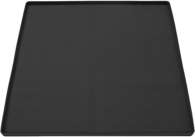Wasmachine Droger Bovenklep - Apparaat Beschermmat - Apparaten Beschermen - Verhoogde Lekkage Randen - 60 x 60 cm - Zwart